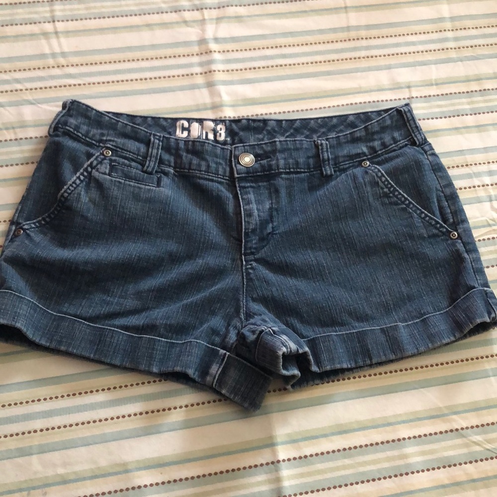 Core jean shorts